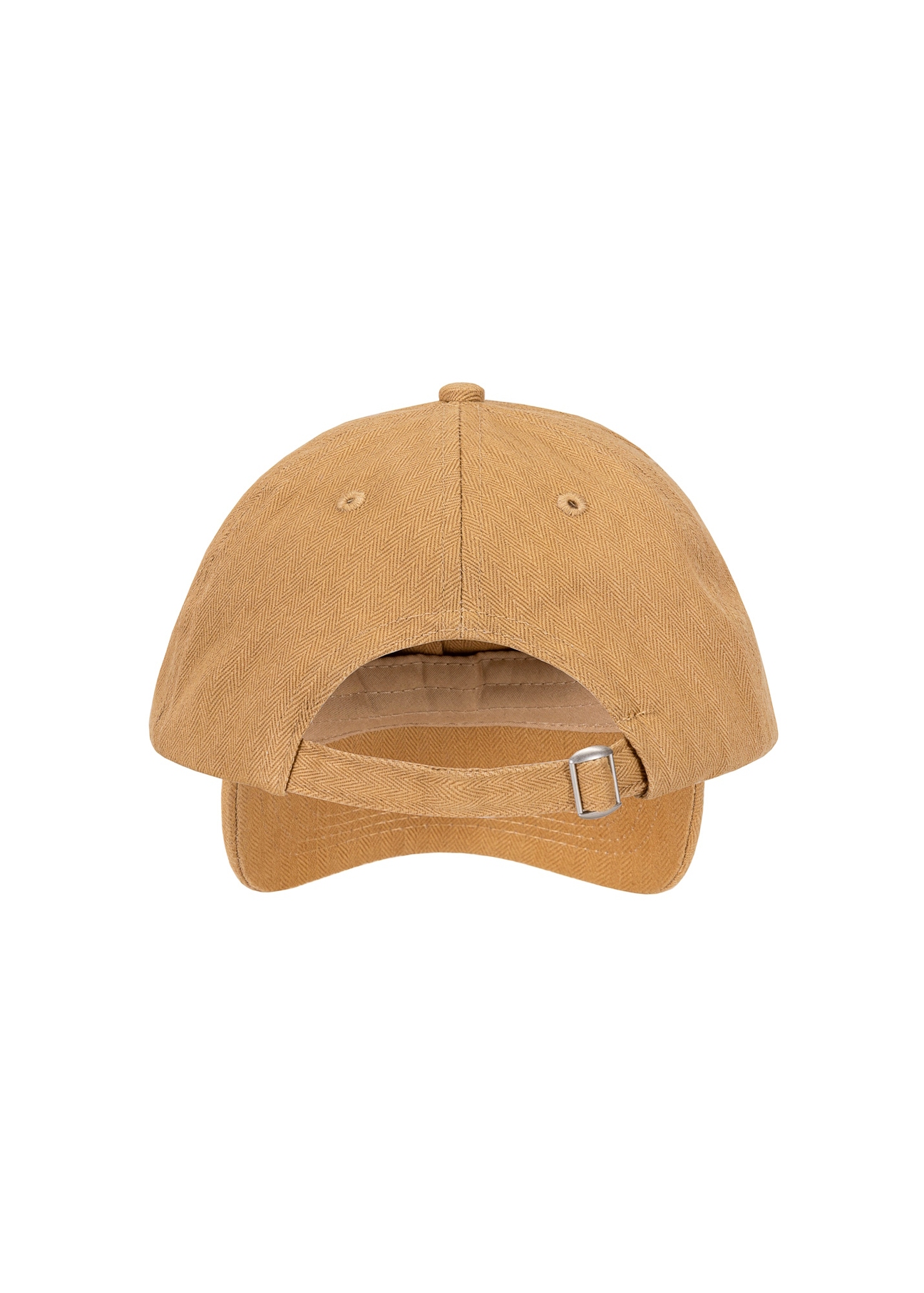 Dark beige baseball cap with logo CZALT-0012-24(W25), back view of the product on a white background.