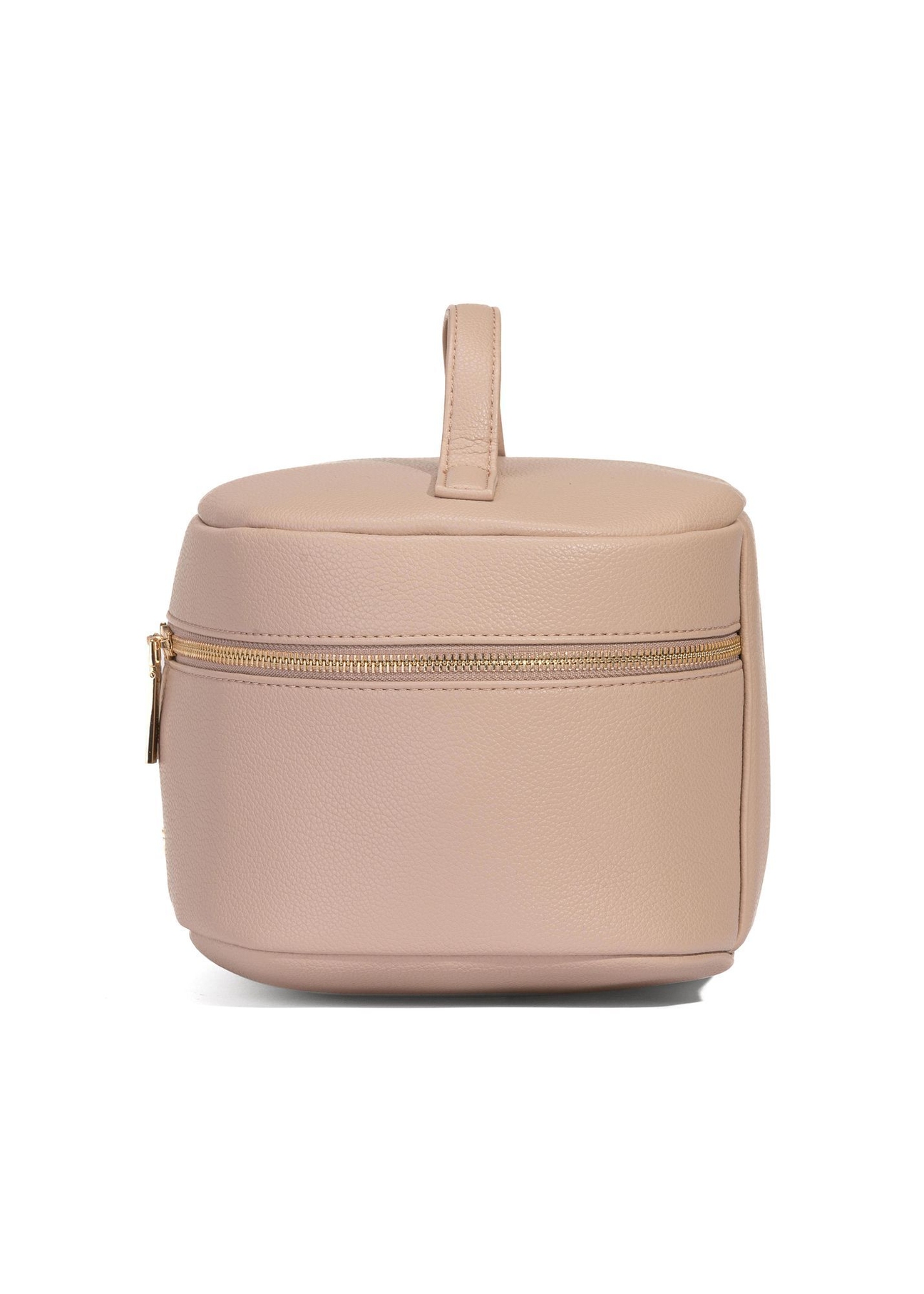 Beige round women's cosmetic bag TOREC-0919A-81(W25)-03