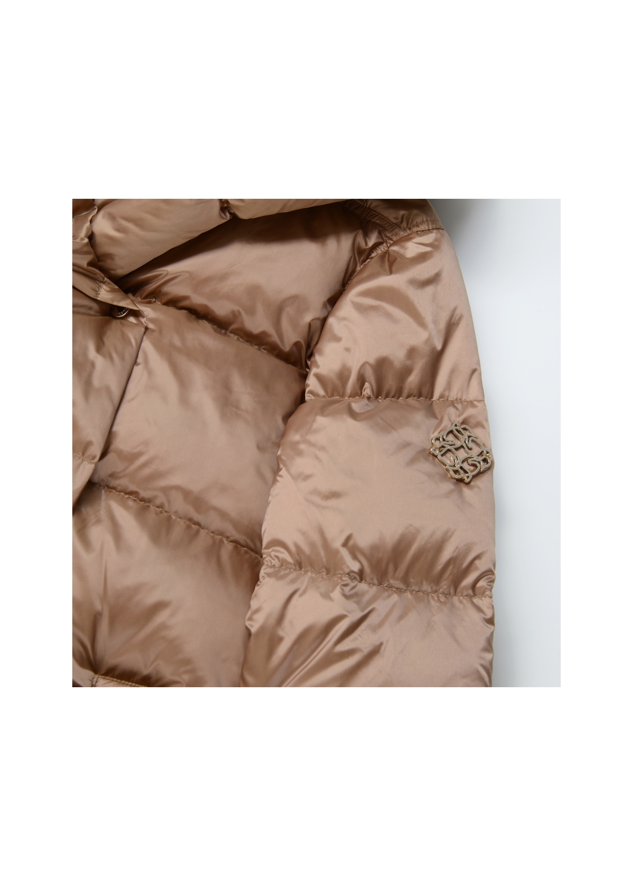 Women's beige winter jacket KURDT-0332-82(Z21)-03