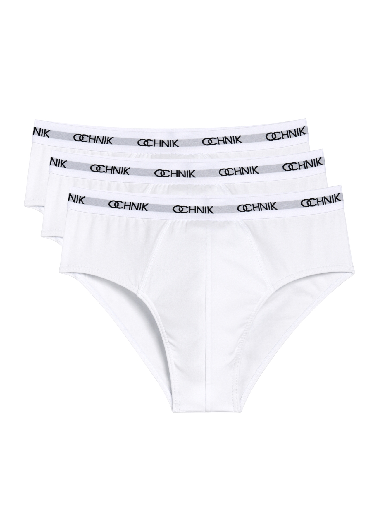 Three-pack of white men's briefs ZESMS-0003-0A(W26)