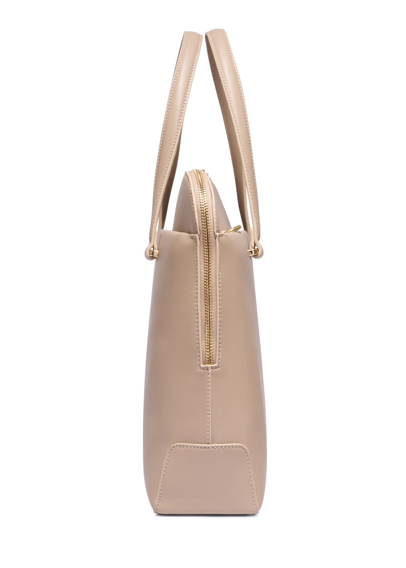 Beige women's bag TOREC-1320-1B(Z26), product view from the side on a white background.