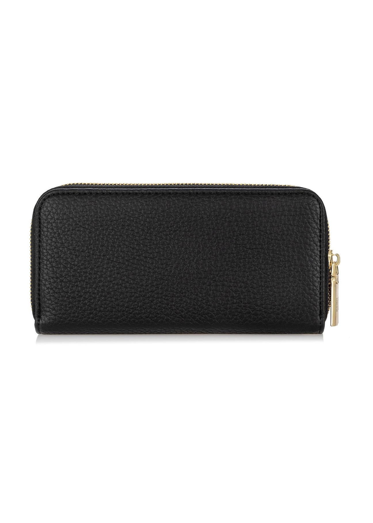Women's two-compartment black wallet POREC-0376-99(W24)-04