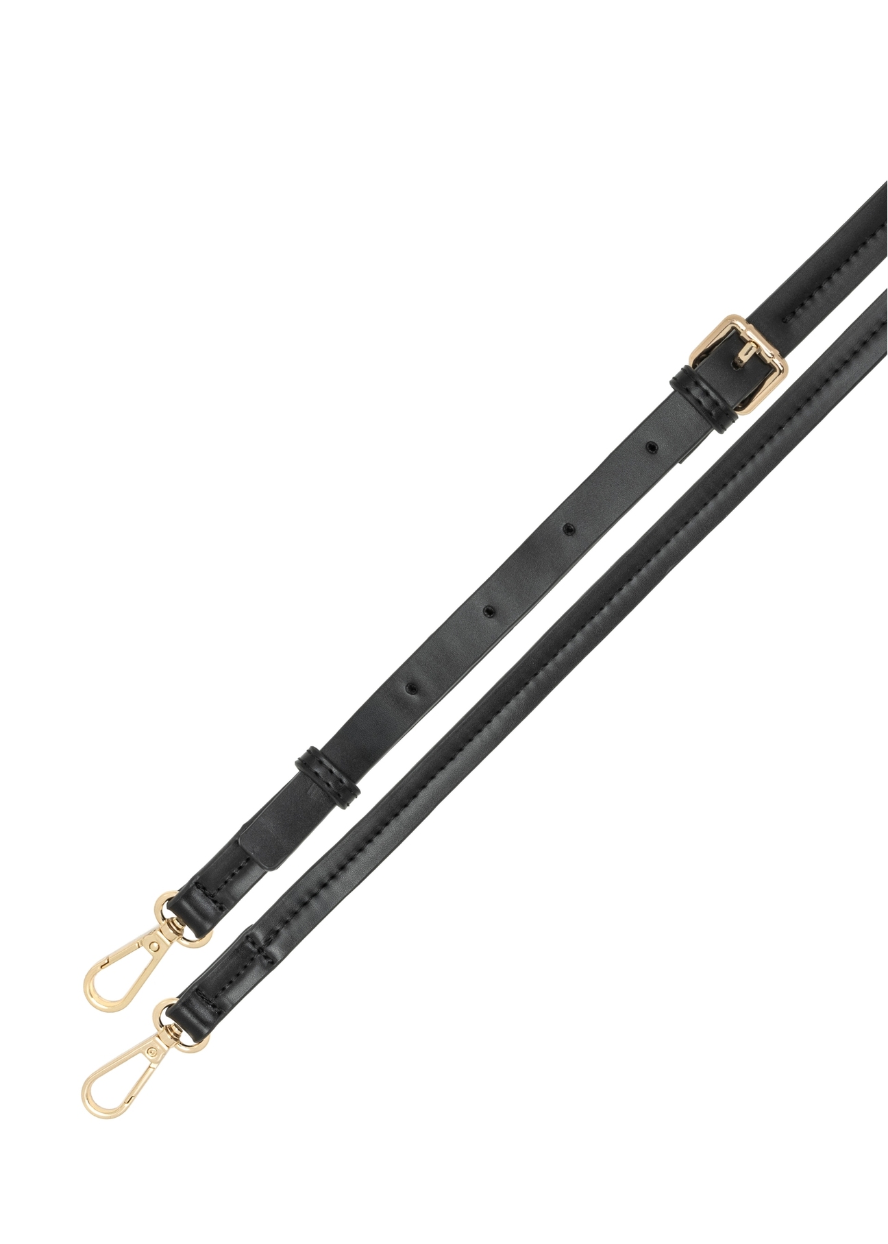 Black women's shoulder bag TOREC-1180-99(W26) - product view from above, on a white background.