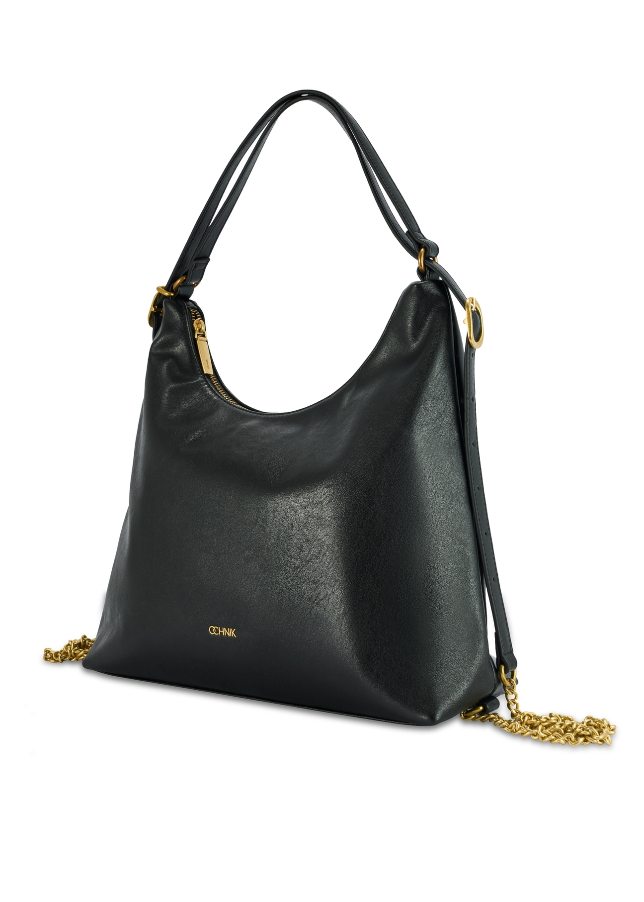 Black women's shopper bag TOREC-1083-99(Z25), diagonal product view on a white background.