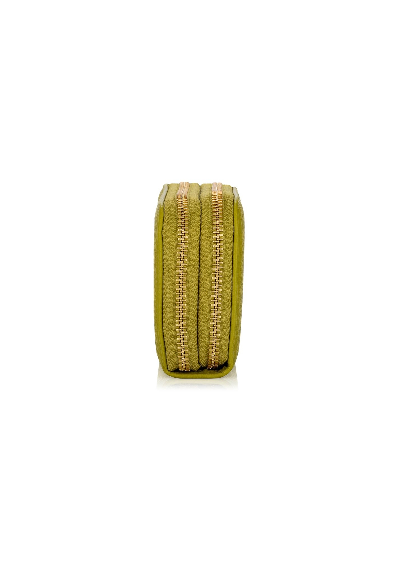 Women's two-compartment lime green wallet POREC-0376-84(W24)-03