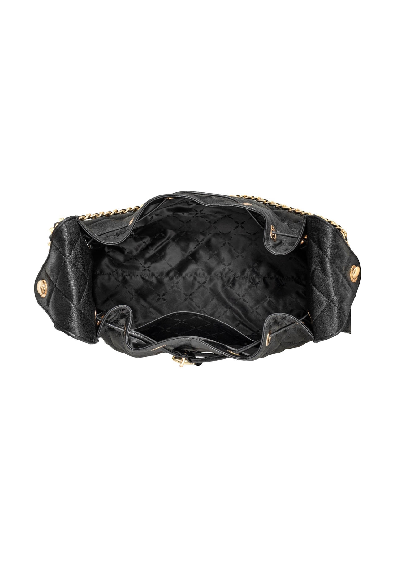 TORES-1365-9P(Z26) quilted leather women's handbag, interior view on a white background.