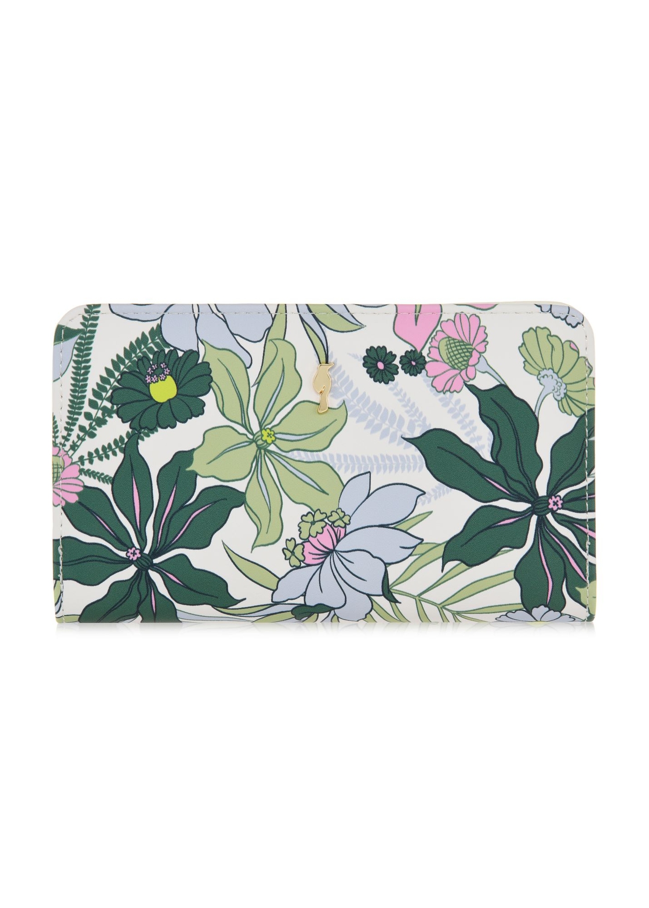 Women's wallet with floral pattern POREC-0373-15(W24)-01