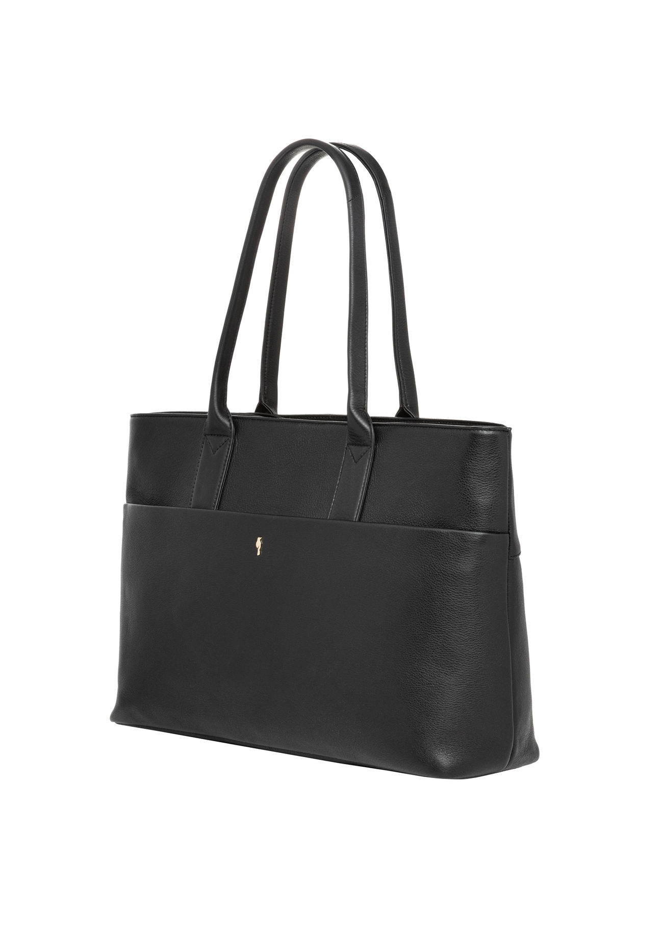 Women's leather handbag with laptop compartment TORES-1314-99(Z26), diagonal product view on a white background.
