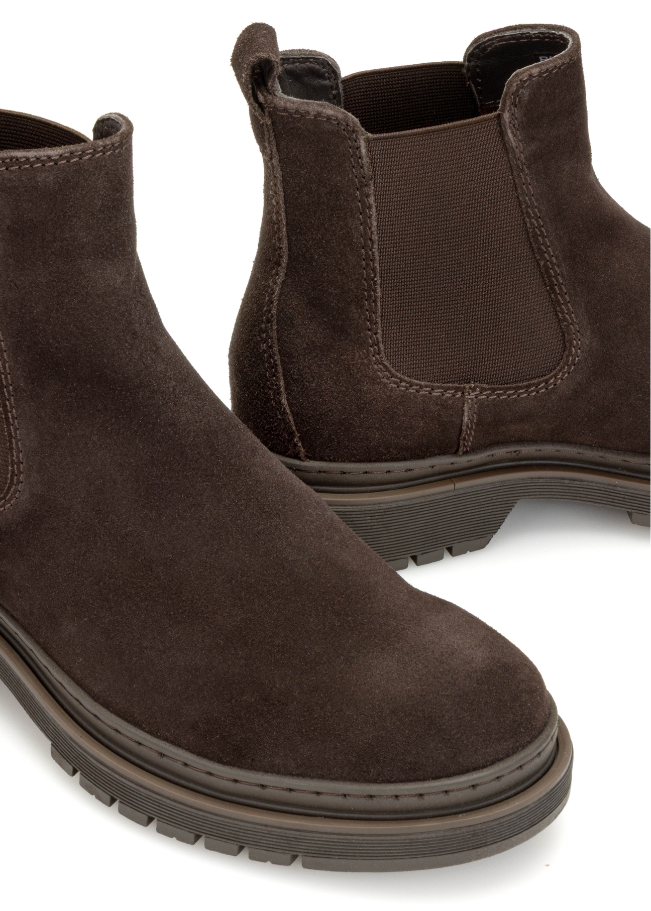 Men's brown suede Chelsea boots BUTYM-0511-89(Z25)