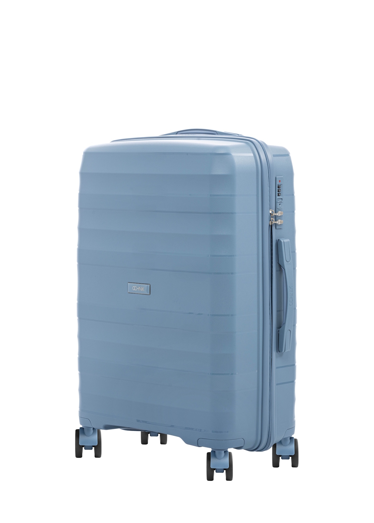 Set of 19"/24"/28" wheeled suitcases WALPP-0024-7A(W26), diagonal product view on white background.