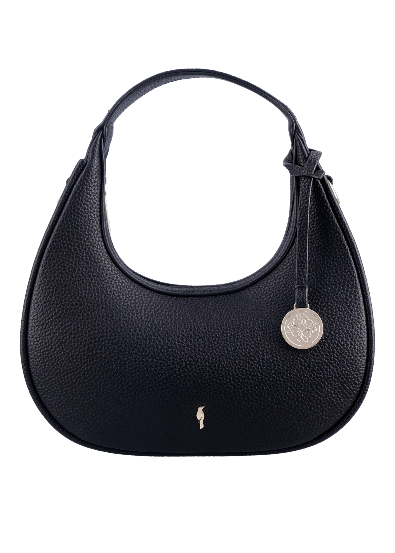 Black small shoulder bag TOREC-1319-9I(Z26), front product view on white background.