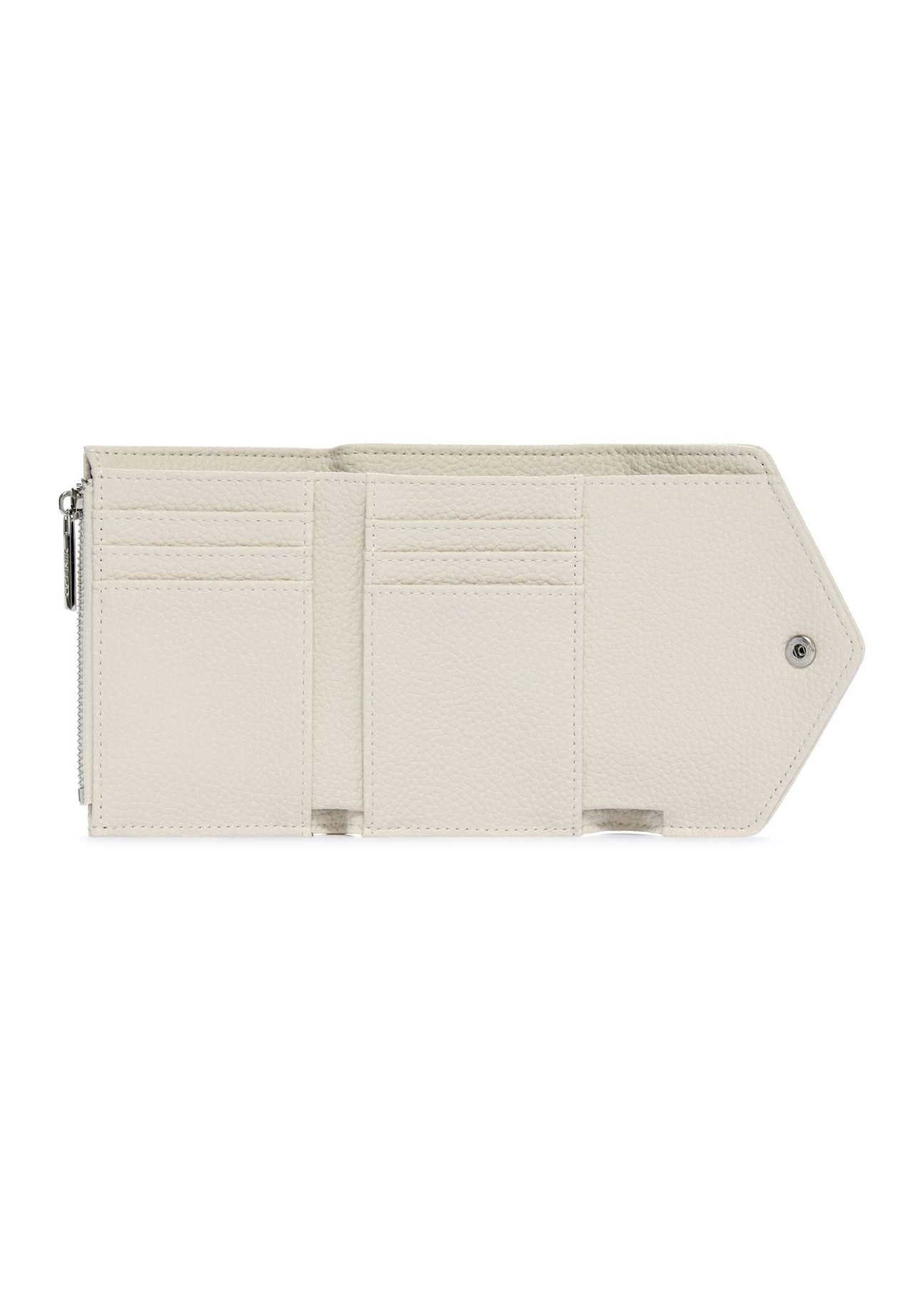 Small cream women's wallet POREC-0414-12(W25)-04