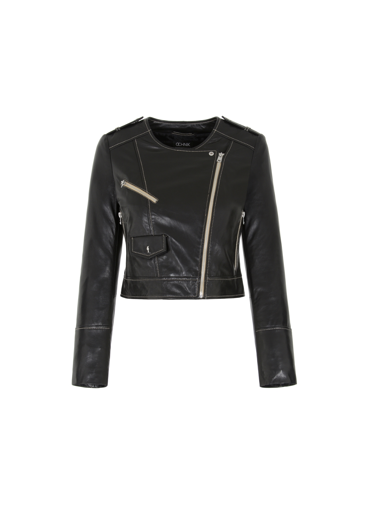 Women's Short Leather Ramones KURDS-0353-5491(W22)-03
