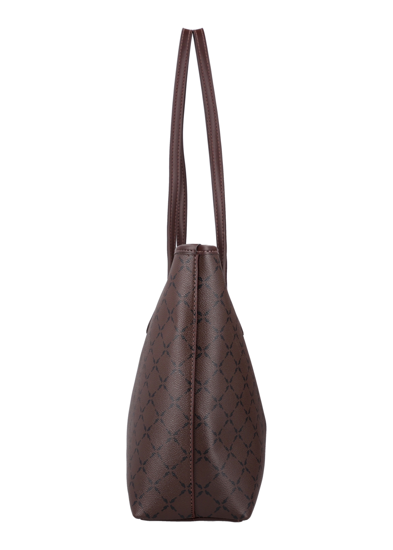Branded women's shopper bag TOREC-1299-1P(Z26), side view of the product on a white background.