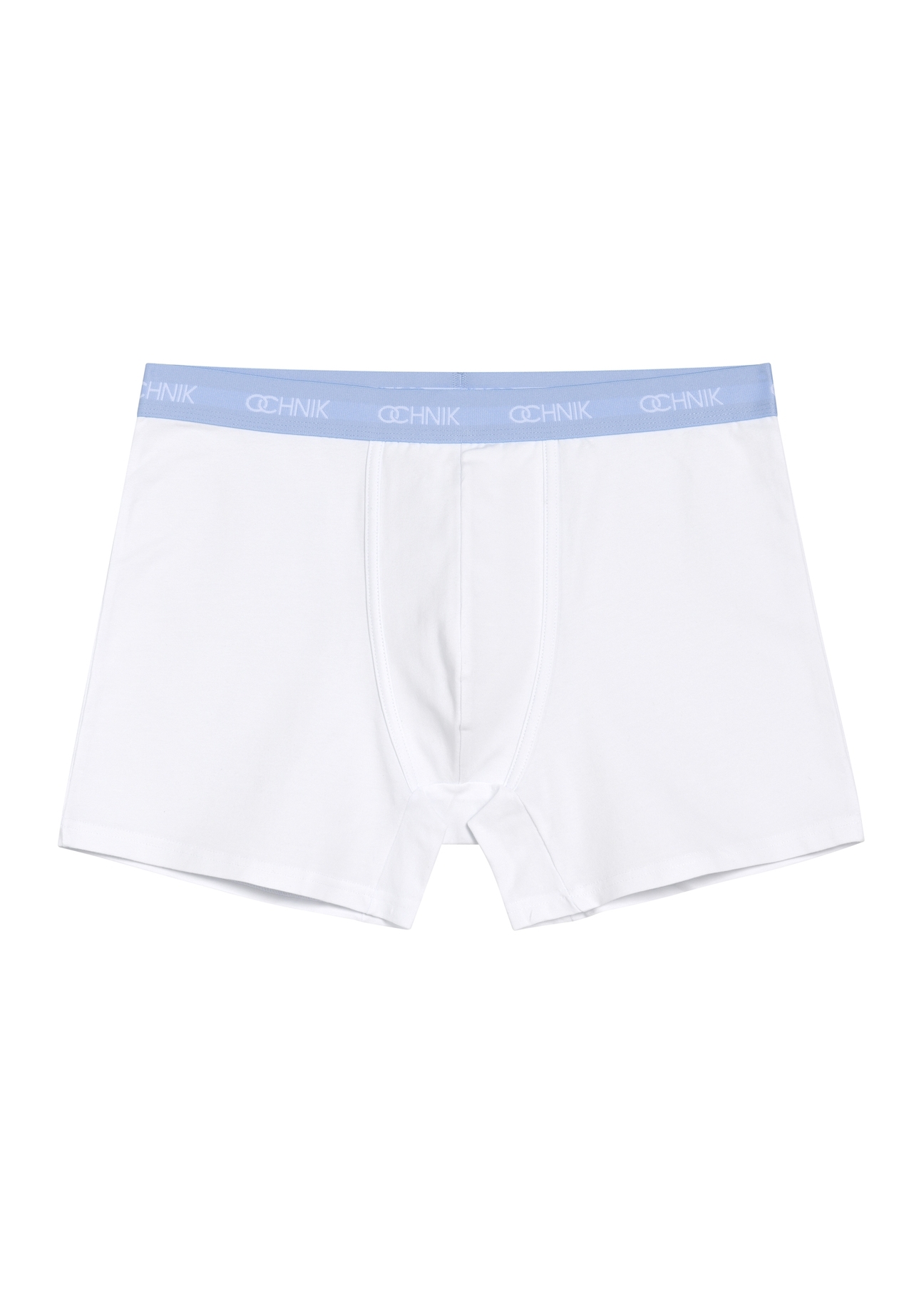 Three-pack of colorful men's boxer shorts ZESMB-0010-00(W26), view of the third pair of the product from the front on a white background.