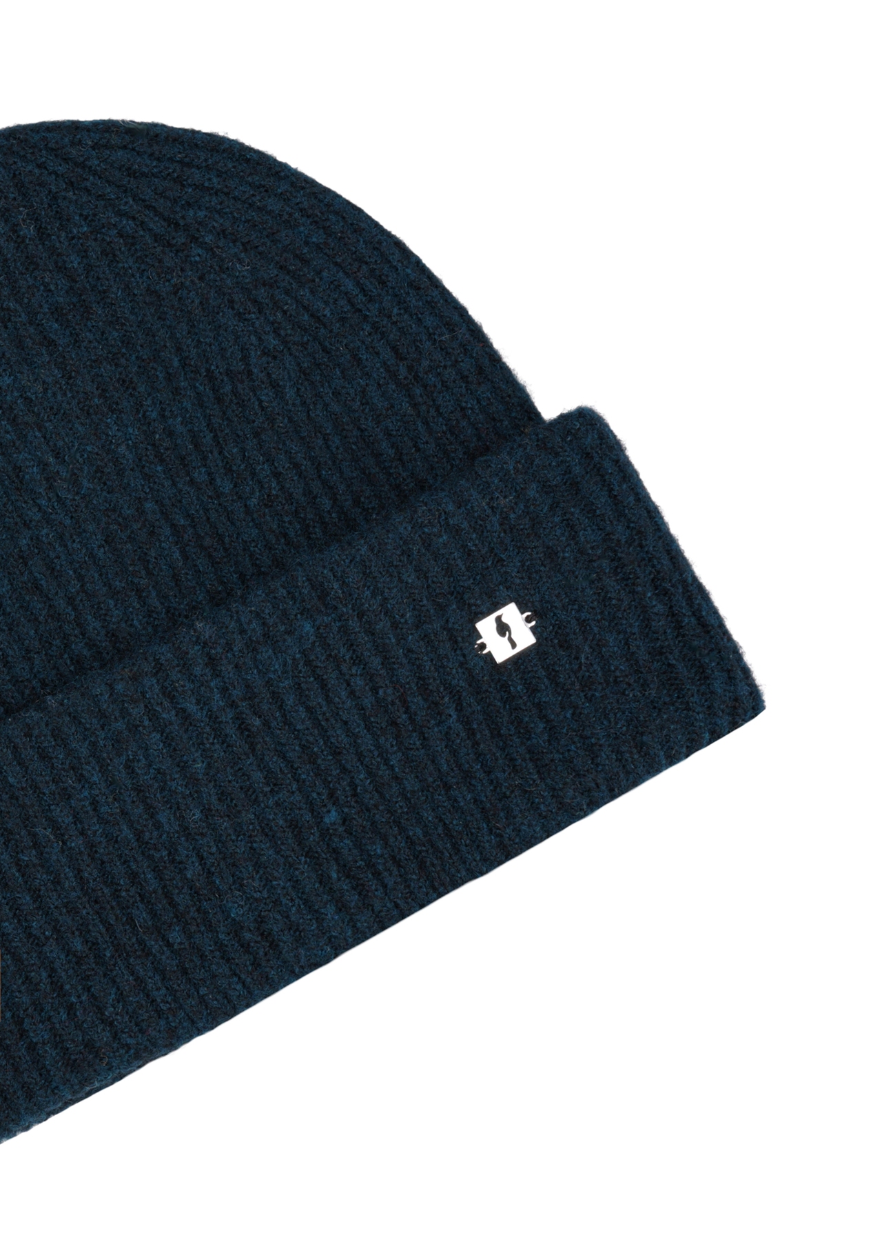 Dark green women's wool blend hat CZADT-0201-8C(Z26), close-up of the product detail on a white background.