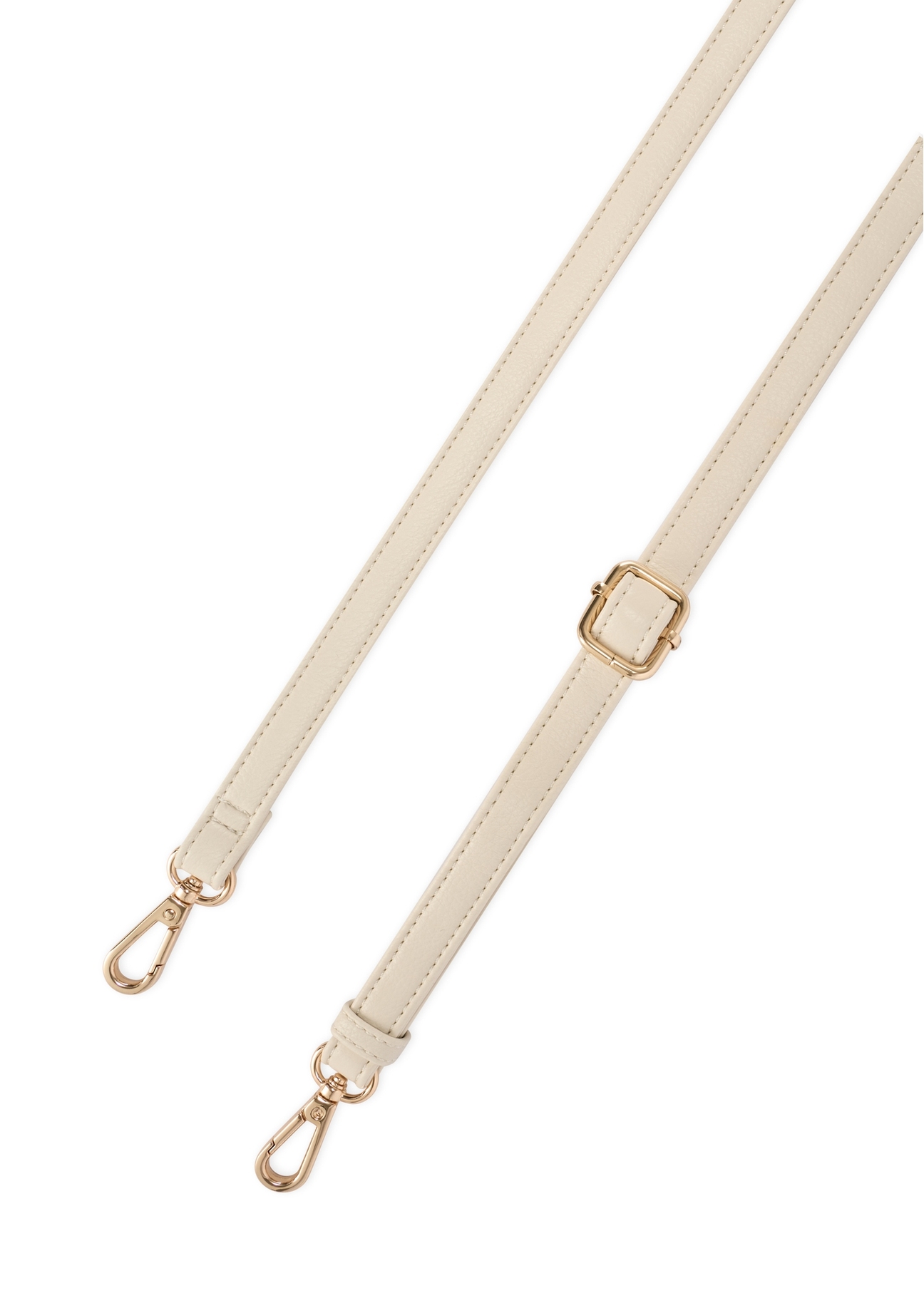 Cream medium women's handbag TOREC-1121-0B(W26), close-up detail view on white background.