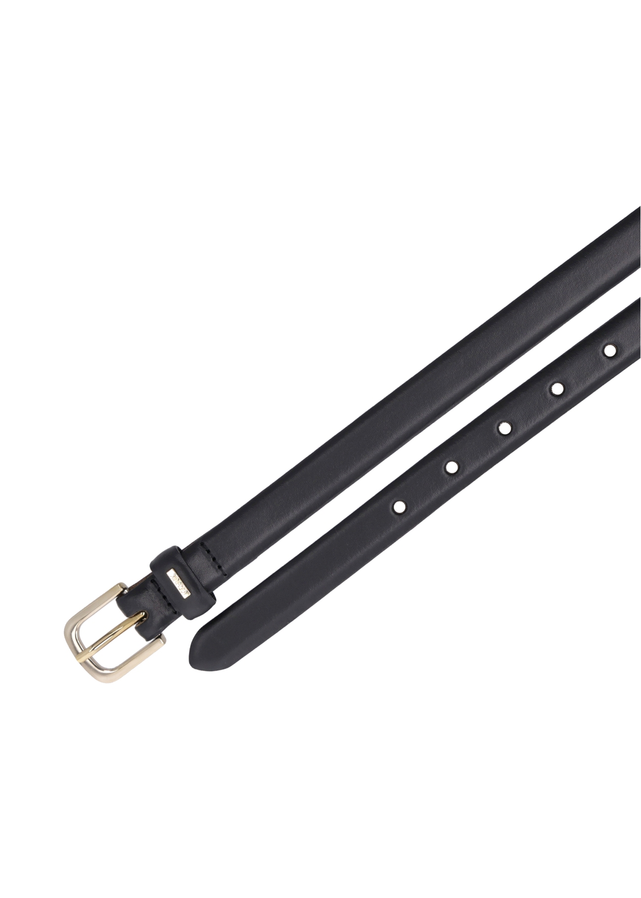 Black leather women's belt PASDS-0300-99(Z26)