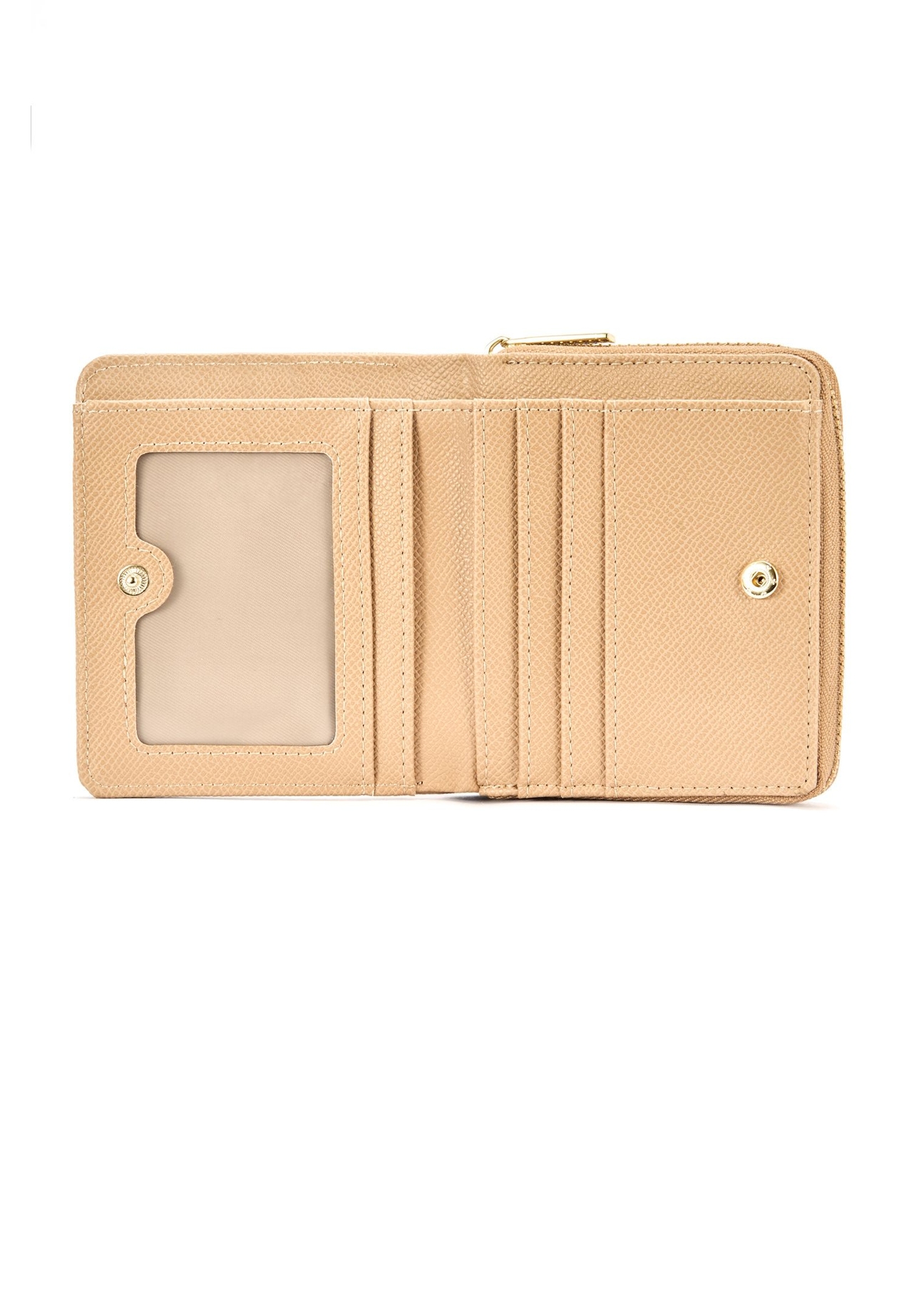 Beige medium women's wallet POREC-0412-1B(W26)
