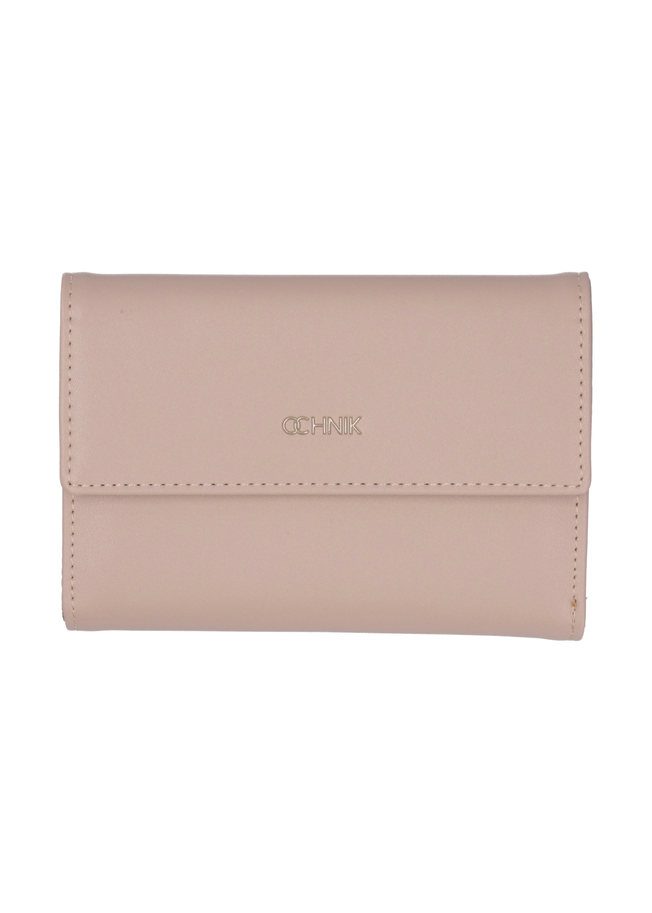 Light beige women's wallet POREC-0426-1B(Z26), front product view on a light background.
