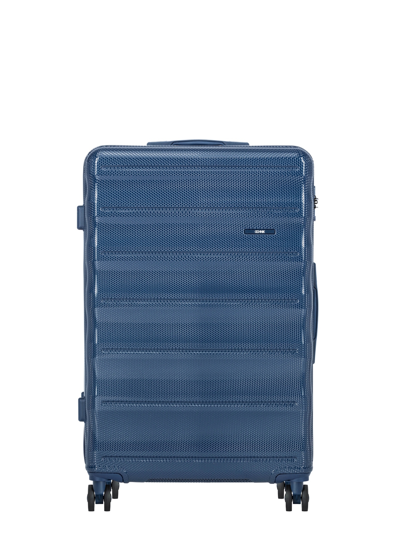 Medium suitcase on wheels WALPC-0015-7D-24(W26), front product view on white background.