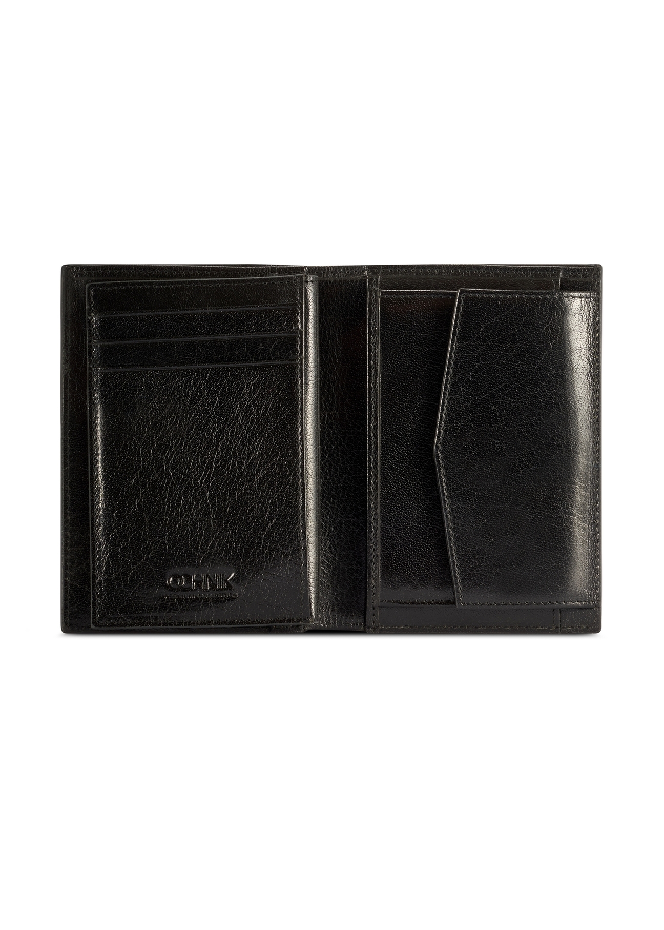 Large men's leather wallet PORMS-0677-99(W26), product view inside on white background.