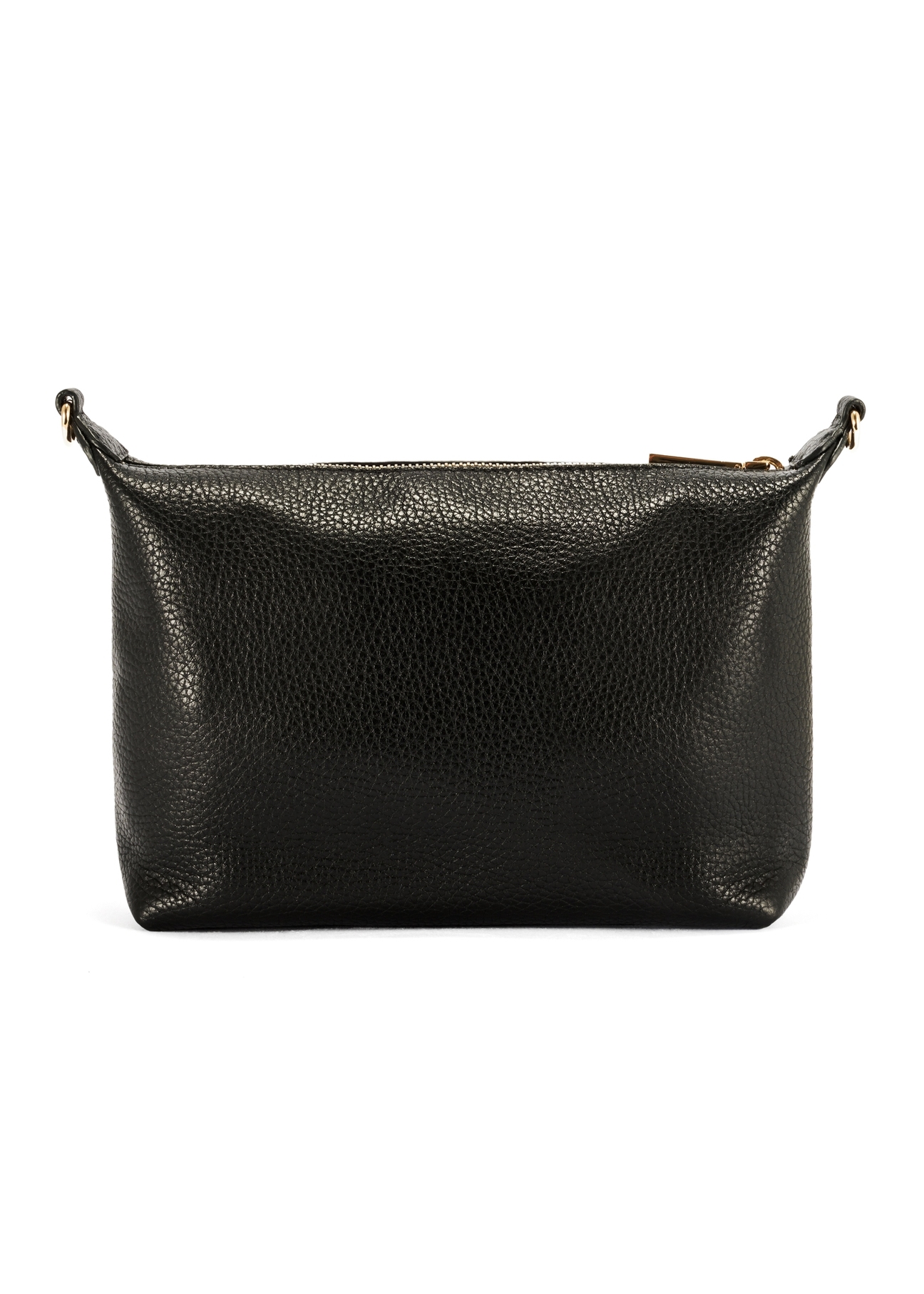 Black compact women's handbag TORES-0981D-99(Z25), product view from the back on a white background.