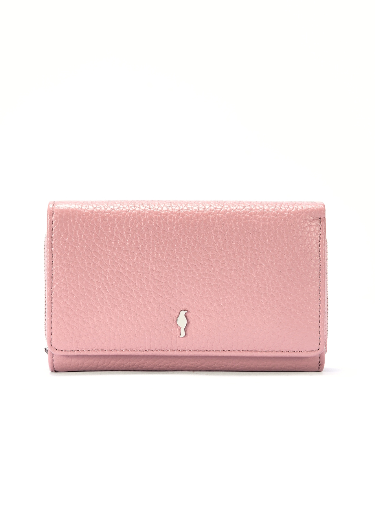 Pink leather medium women's wallet PORES-0801F-31(W25)