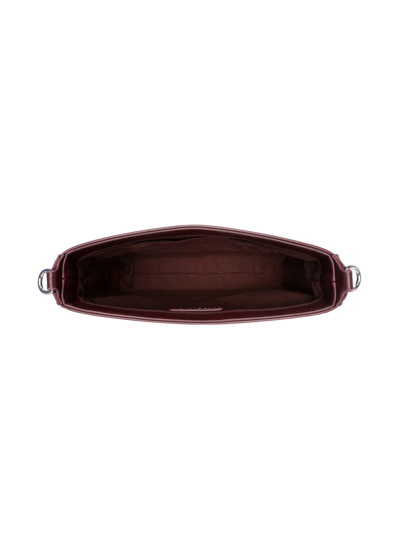Burgundy women's shoulder bag TOREC-1262-4D(Z26), product view from above on a white background.