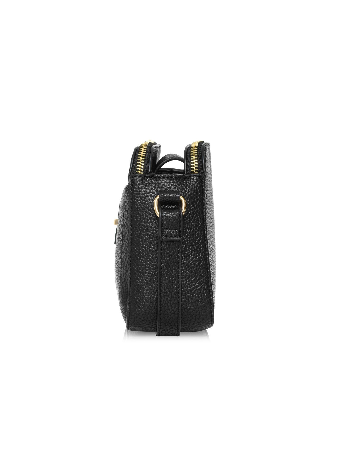 Black women's handbag with strap TOREC-0830B-99(Z25), side view of the product on a white background.