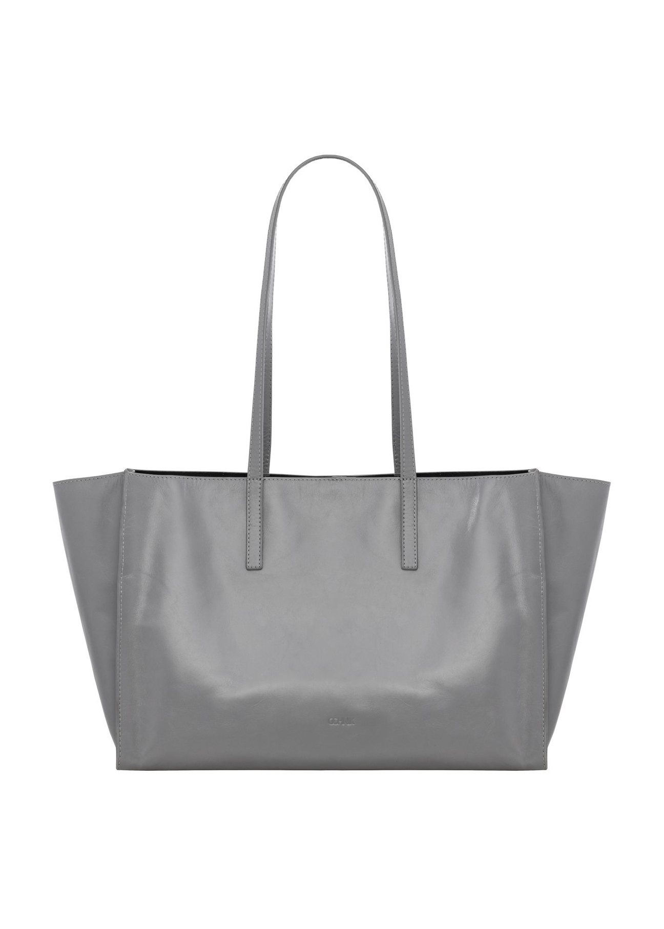 Graphite leather women's handbag TORES-1435-9D(Z26) - front product view, on a white background.