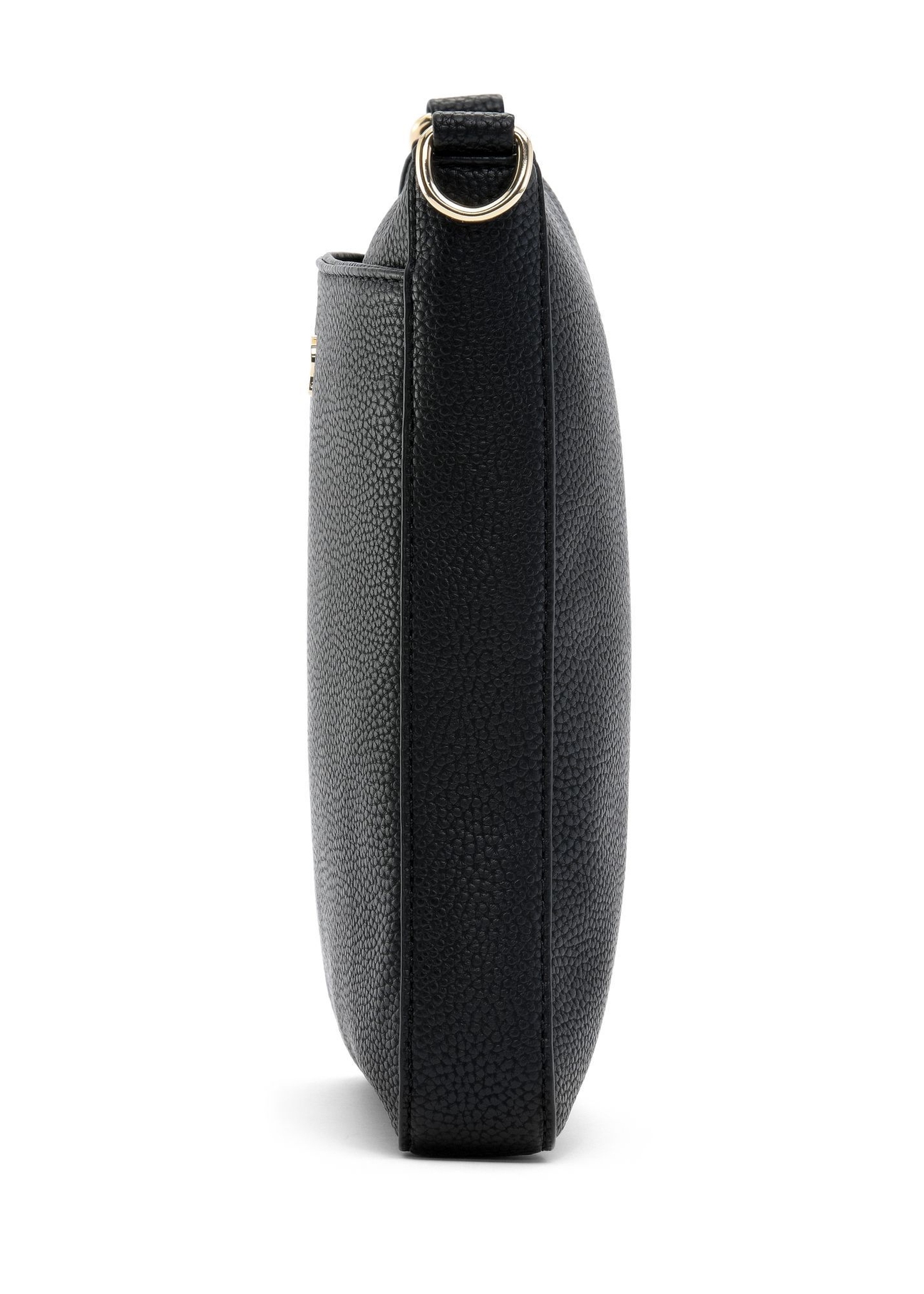 Black women's shoulder bag TOREC-0708B-99(Z25) - side view of the product on a white background.