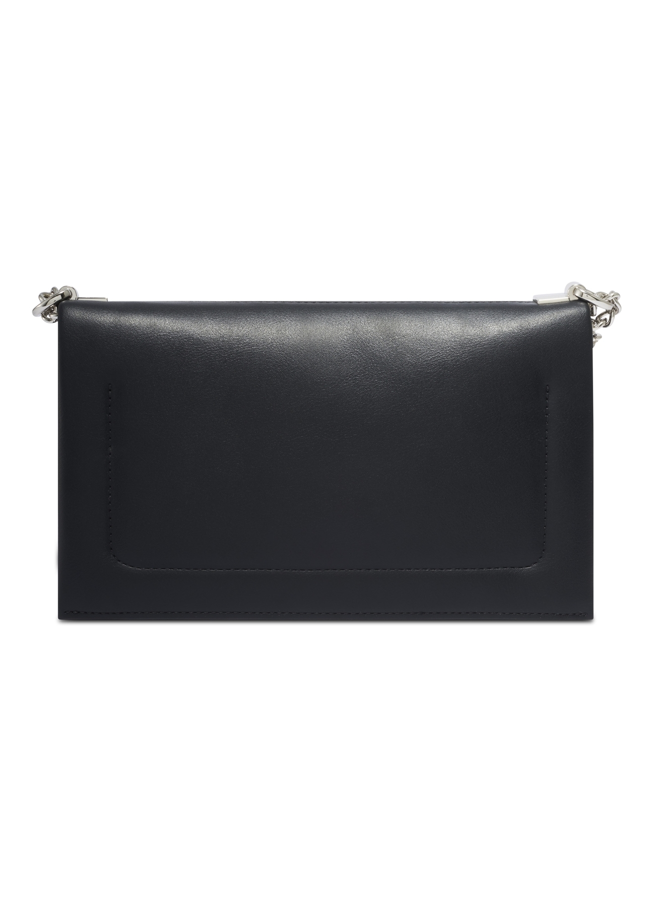 Black small women's handbag TOREC-1282-99(Z26). Back view on a white background.