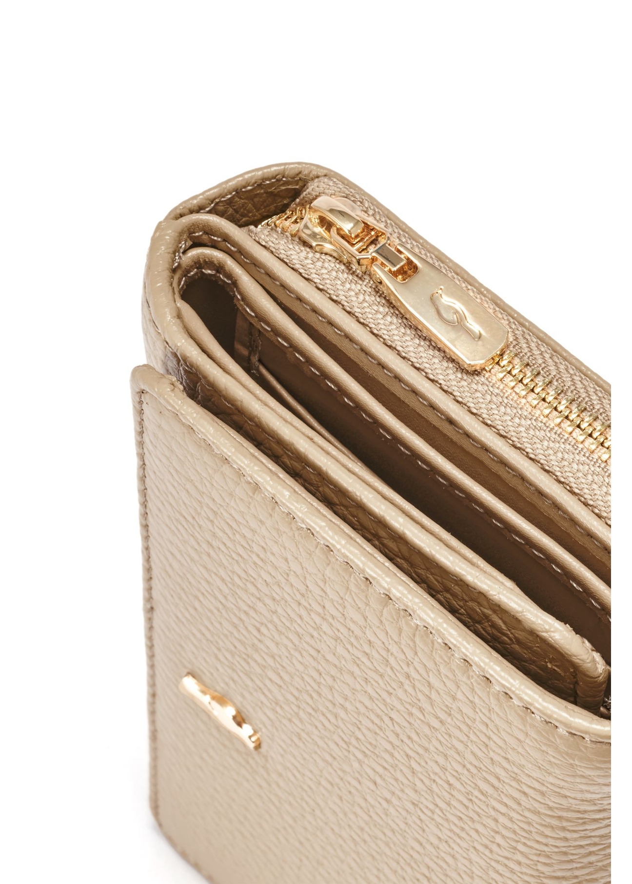 Large beige leather women's wallet PORES-0801R-1B(W26)