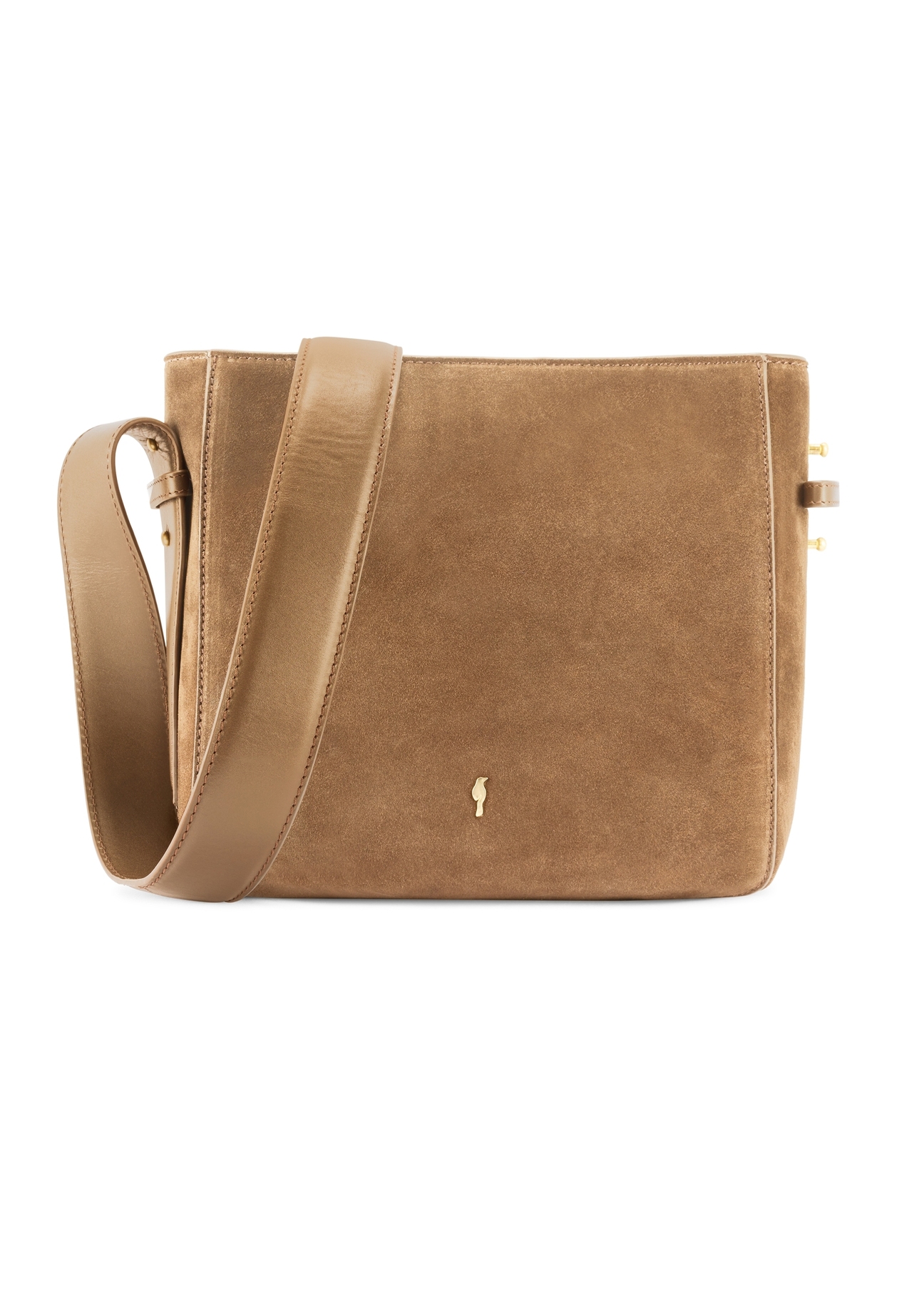 Beige leather women's handbag TORES-1251-1B(W26)