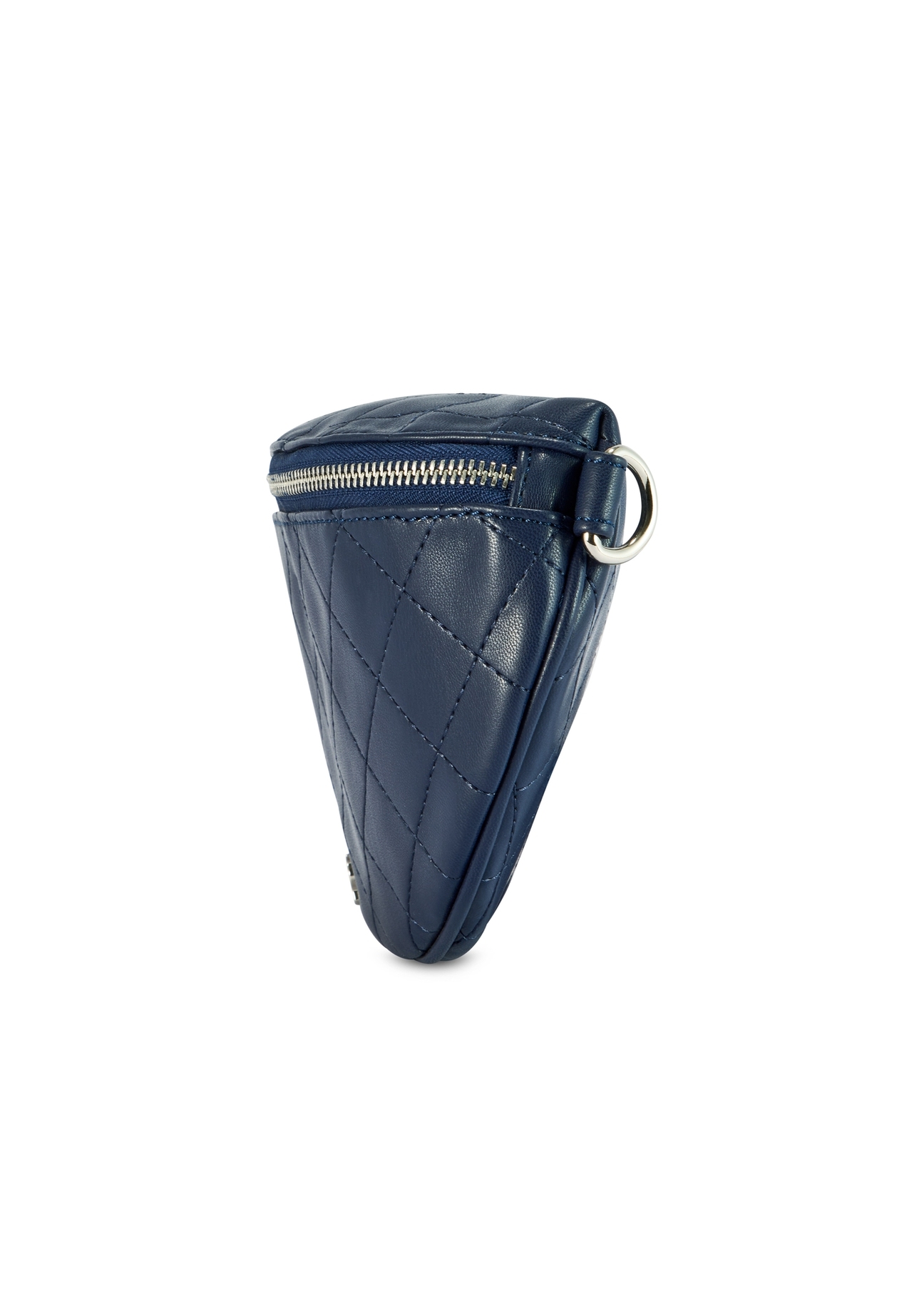 Small navy blue women's bag TOREC-0878B-69(Z25), product view from the side on a white background.