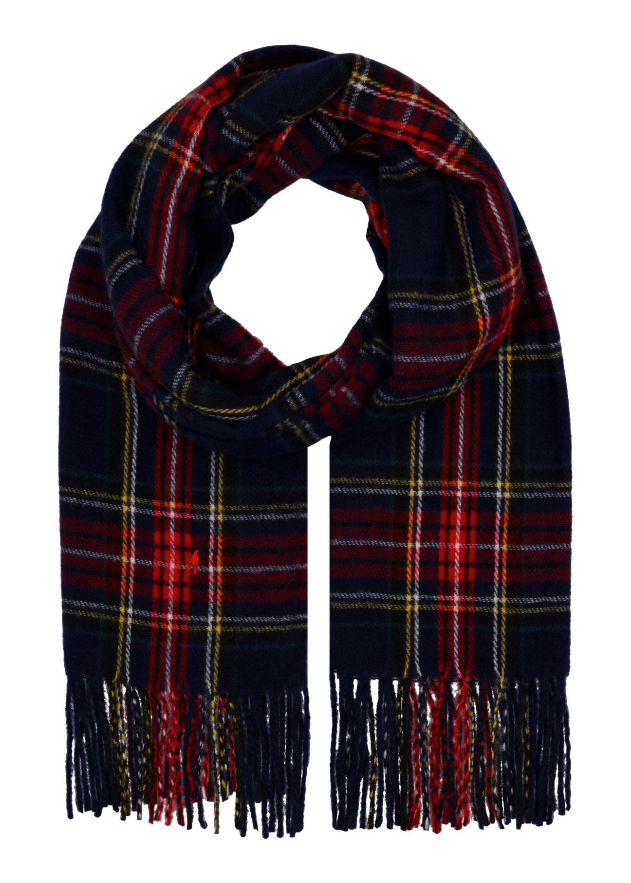 Men's hat and scarf set ZESTM-0007-4P(Z26), front view of the scarf on a white background.