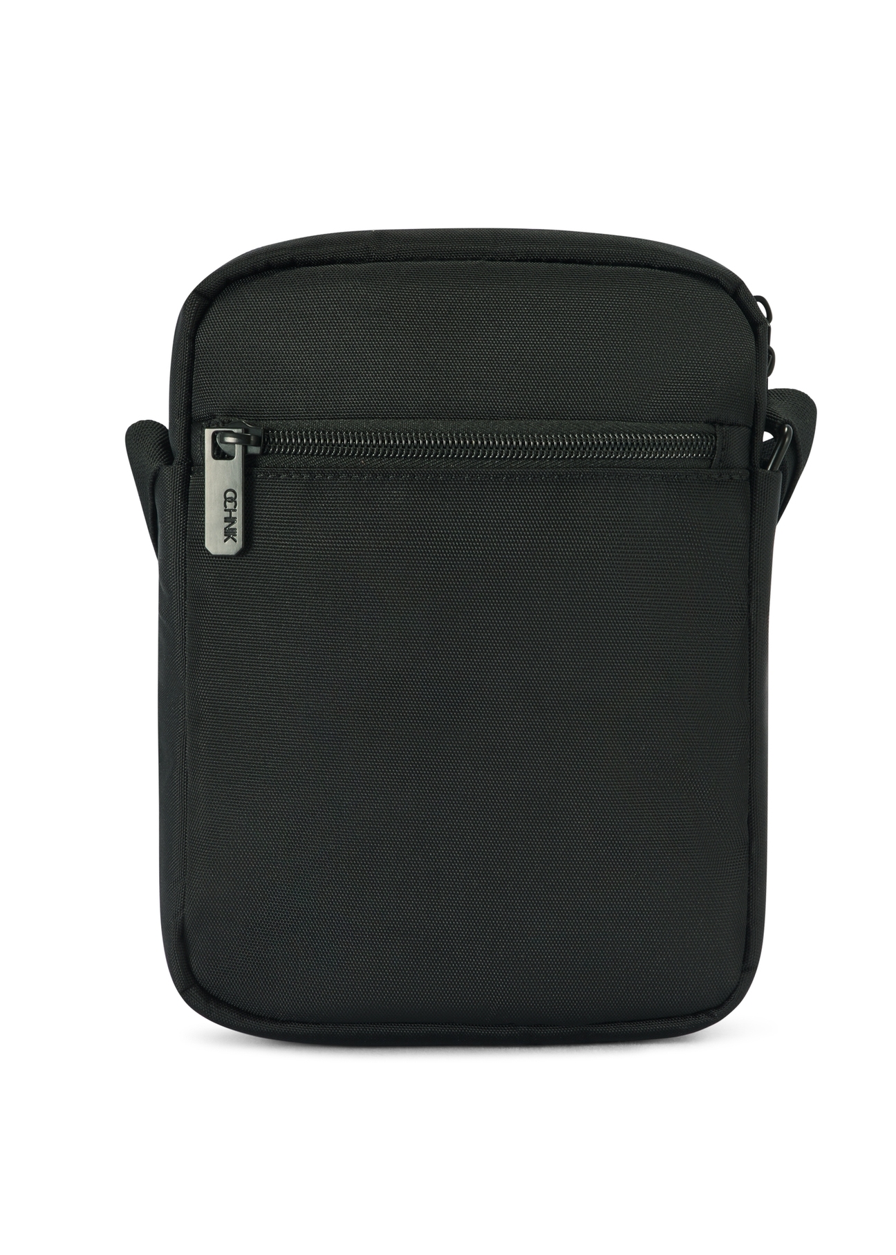 Black men's pouch TORMN-0366-99(Z25), product view from the back on a white background.