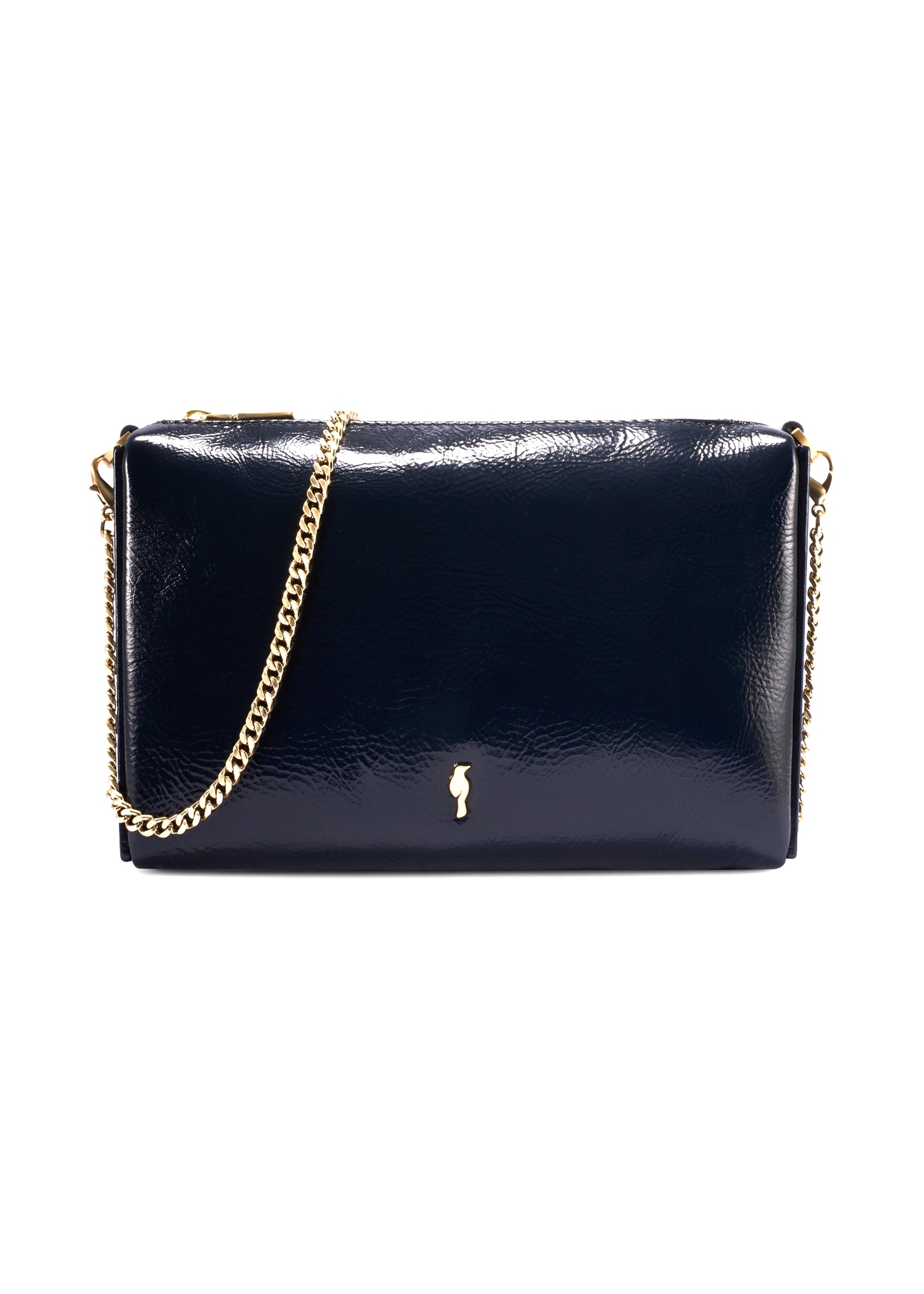 Navy blue leather women's handbag TORES-1294-7E(W26)