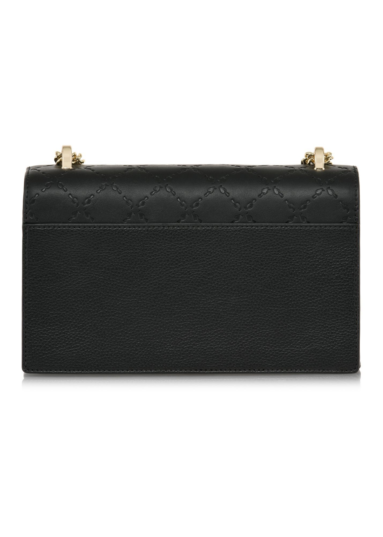 Black women's messenger bag TOREC-0984A-99(Z25) - product view from the back on a white background.