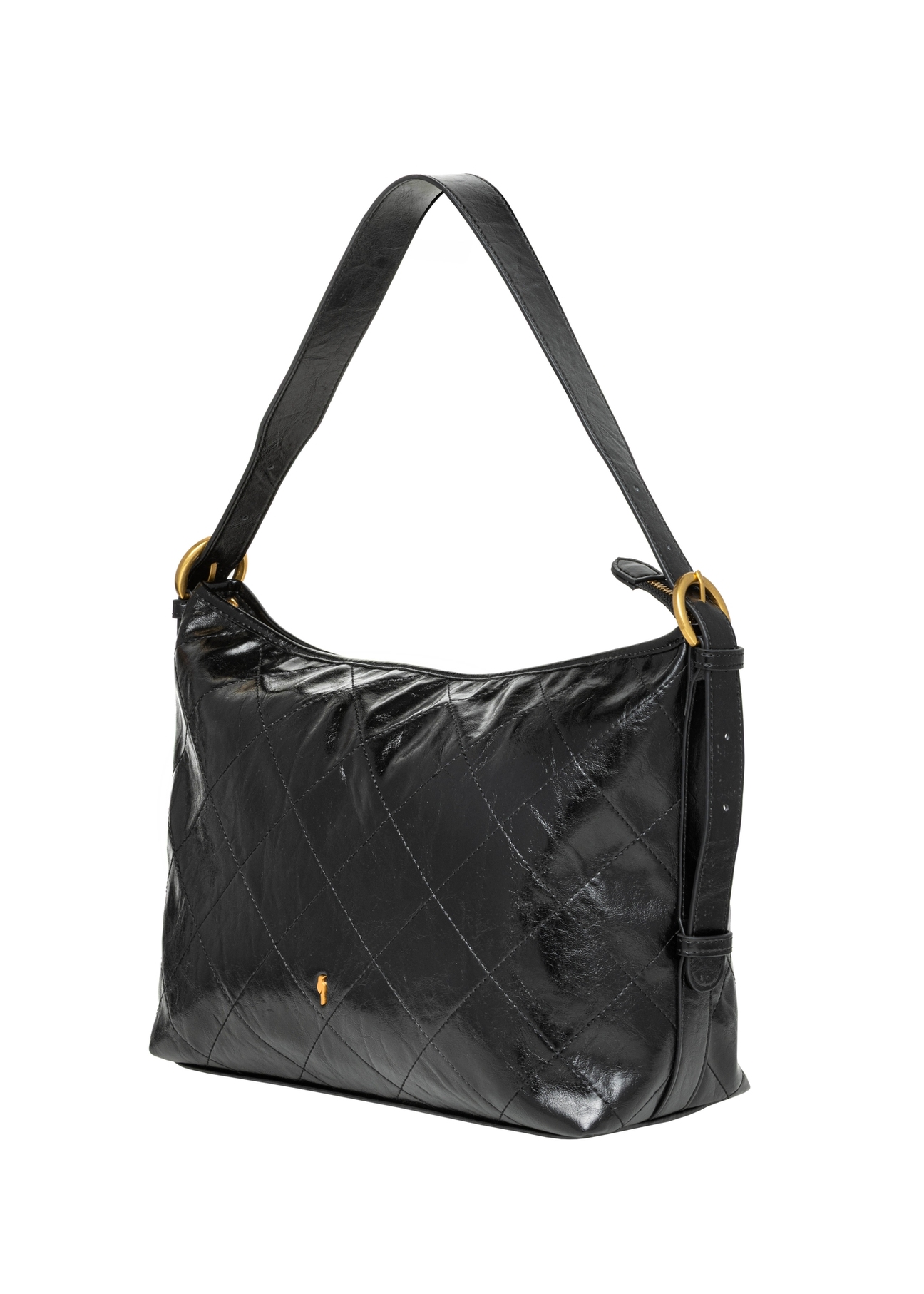 Women's handbag in black TOREC-1284-9I(Z26), diagonal product view on a white background.