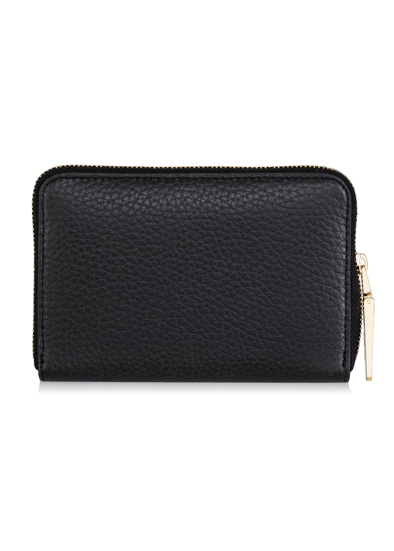 Women's black leather wallet PORES-0898-99(Z23)-03