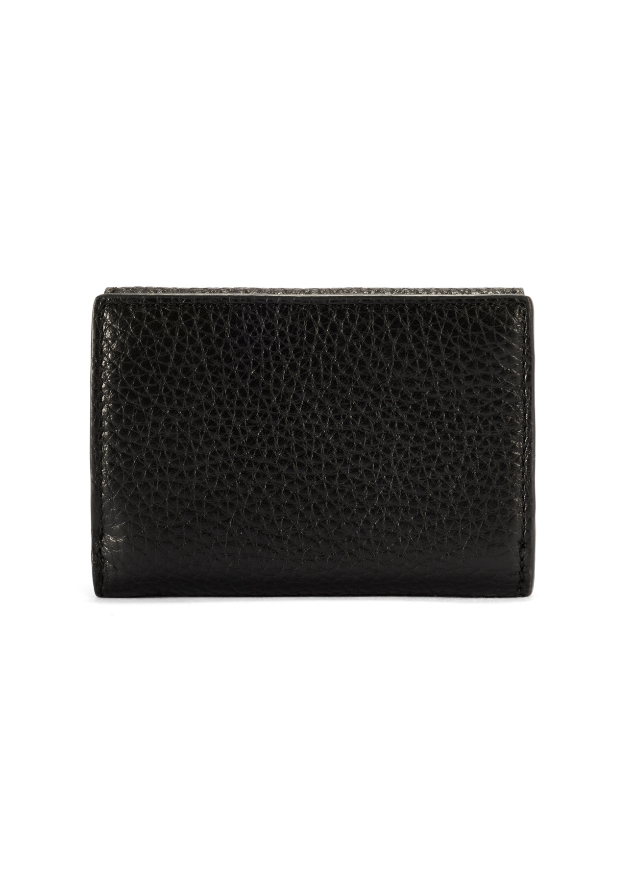 Small women's leather wallet PORES-0973-99(Z25), back view of the product on a white background.