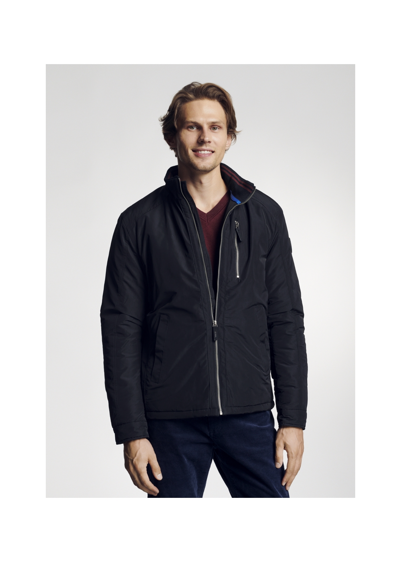 Men's hoodless insulated jacket KURMT-0205-99(Z21)-01