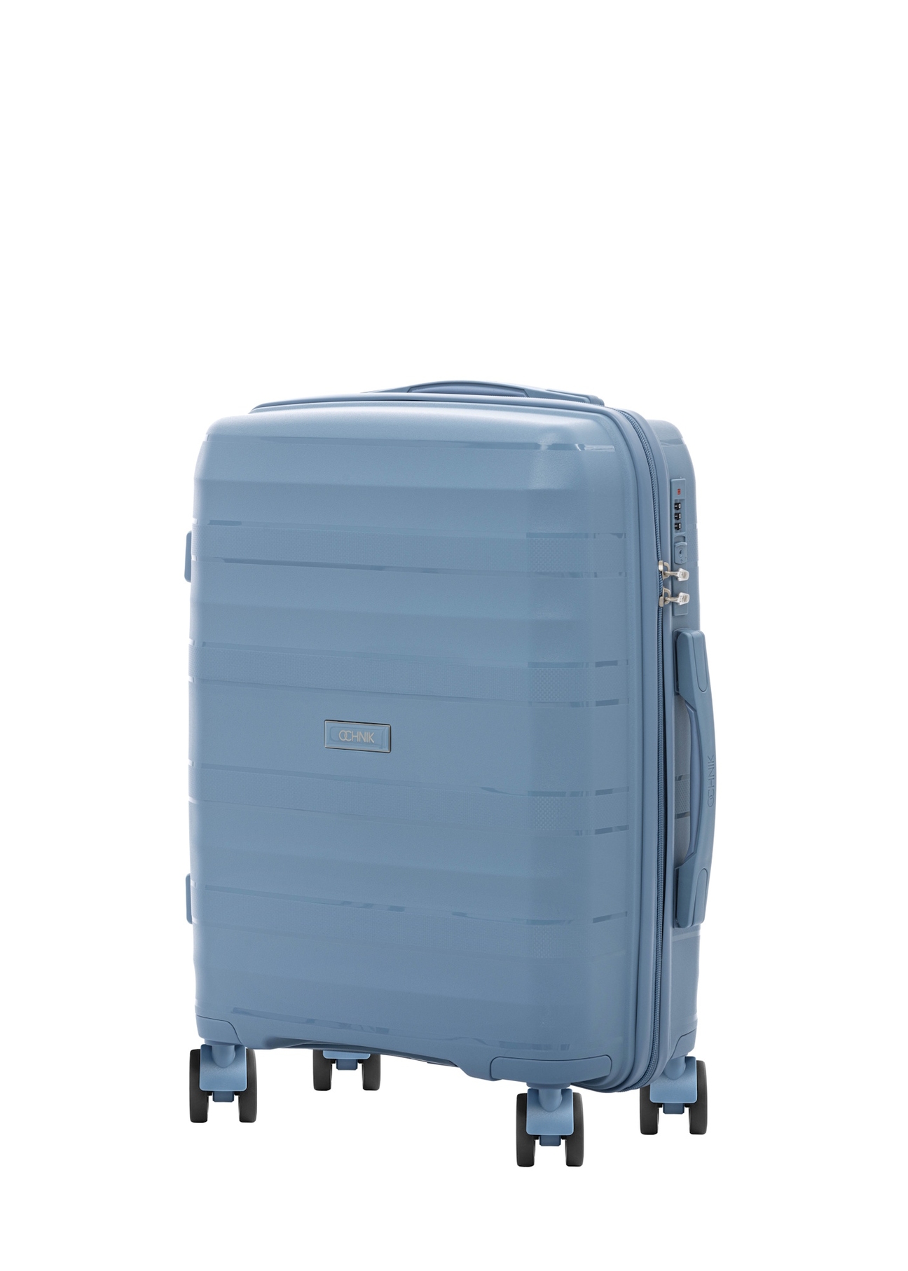 Small suitcase on wheels WALPP-0024-7A-19(W26), diagonal product view on white background.