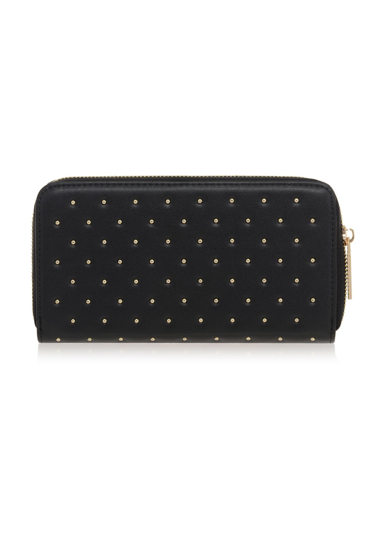 Large black women's wallet with rhinestones POREC-0346-99(Z23)-02