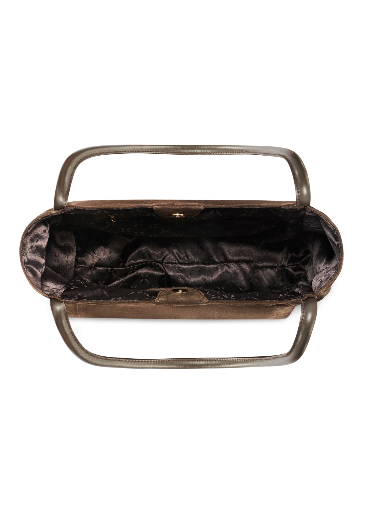 Brown suede large women's handbag TORES-1250-1I(W26)