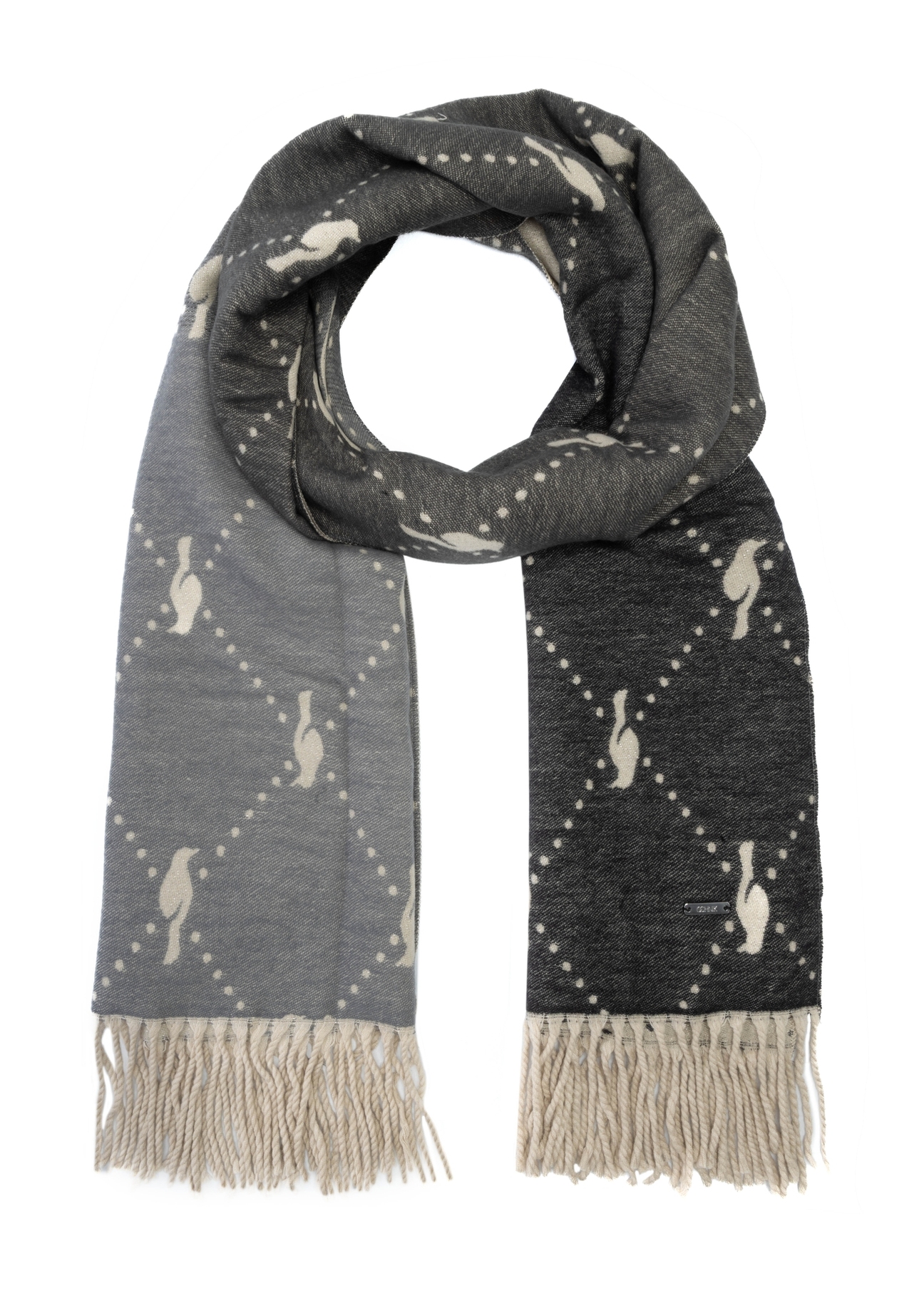 Large double-sided women's scarf SZADT-0160A-91(Z25)