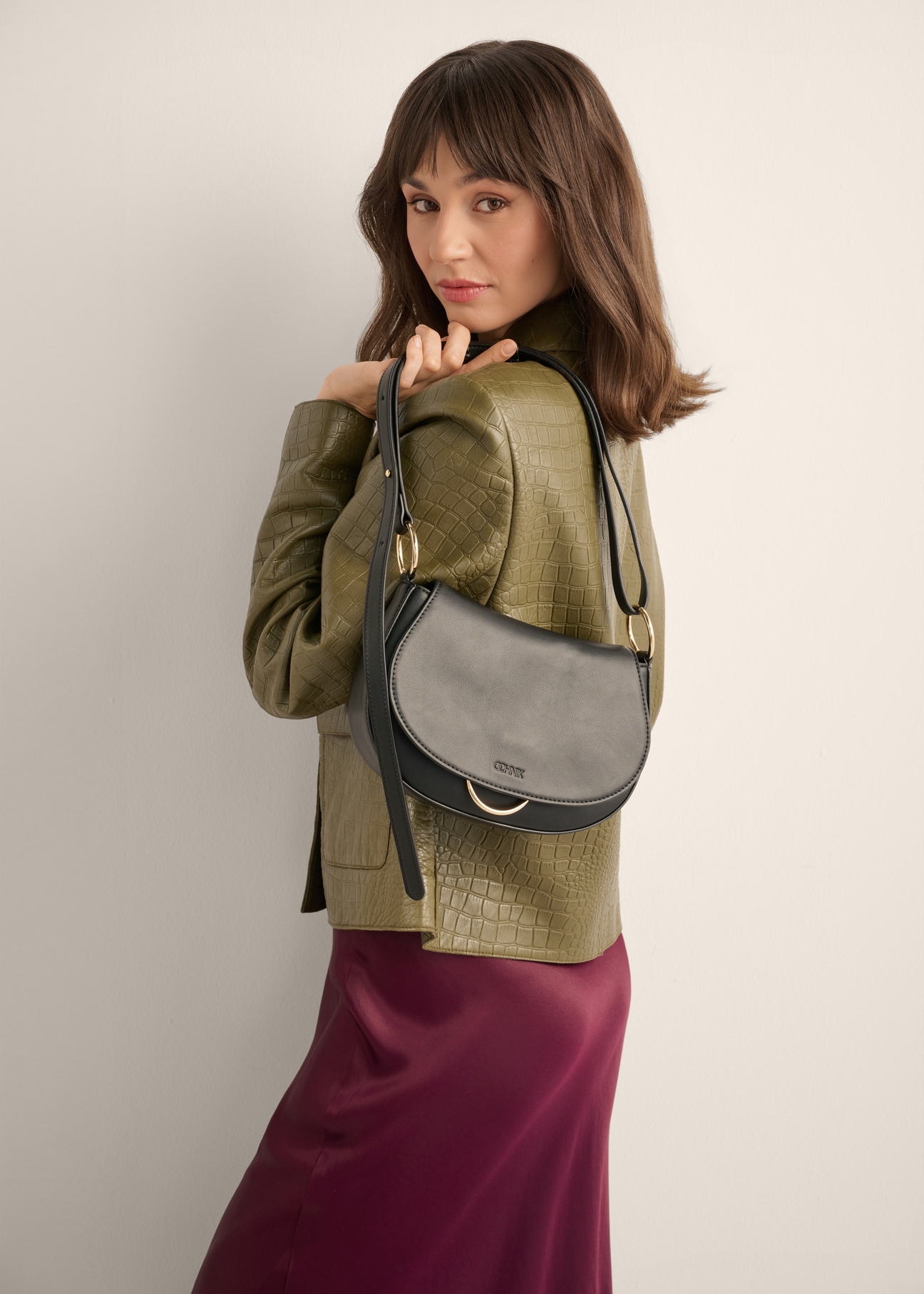 Black women's shoulder bag TOREC-1377-99(Z26)