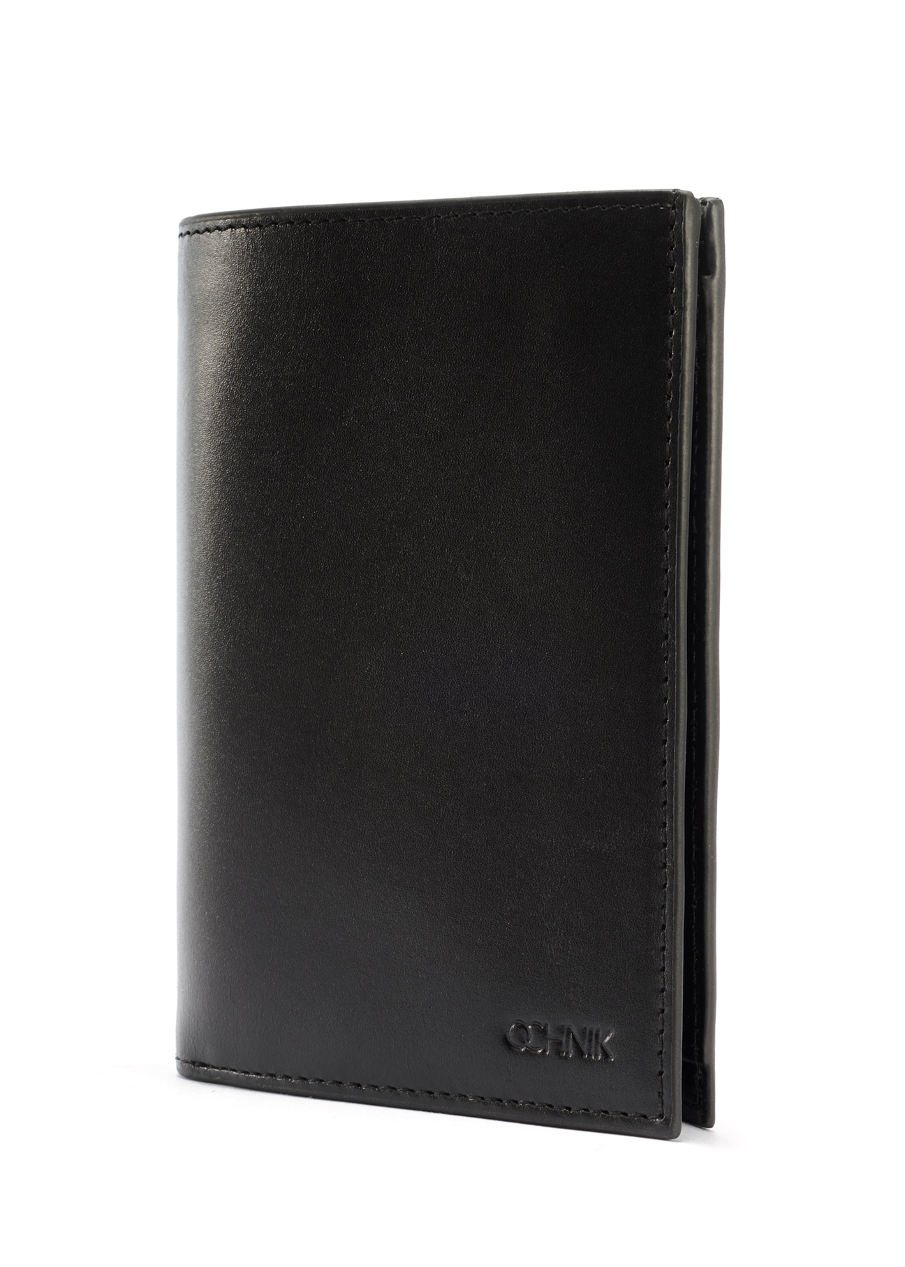 Leather black men's wallet PORMS-0640-99(W25)